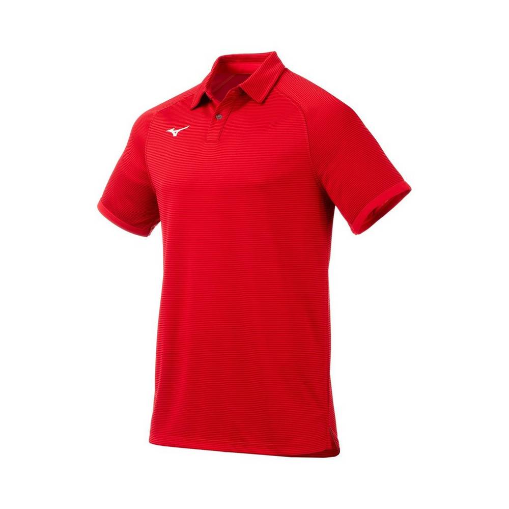 Camisas Polo Mizuno Scout - Homem - Vermelhas - IXHNB2068